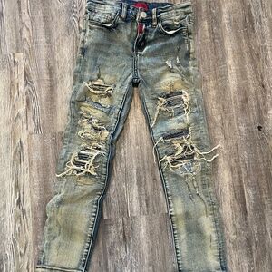Dirt duster wash jeans